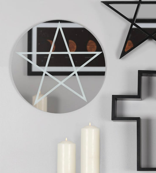 Round Pentagram Mirror