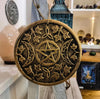 Bronze Terracotta Triple moon plaque - Wicked Witcheries