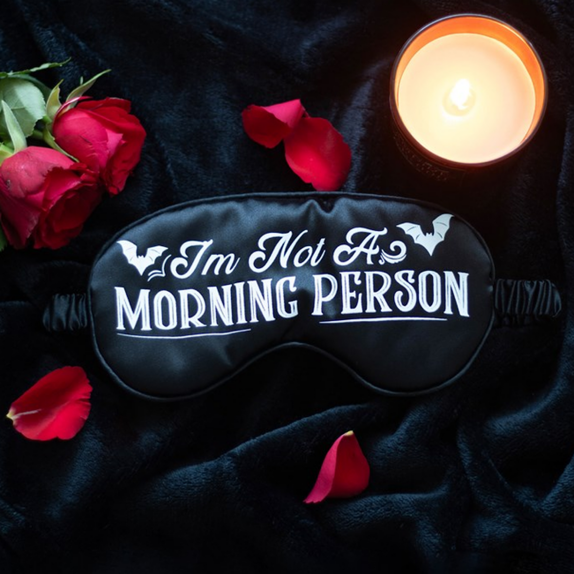 I'm Not a Morning Person Satin Sleep Mask - Wicked Witcheries