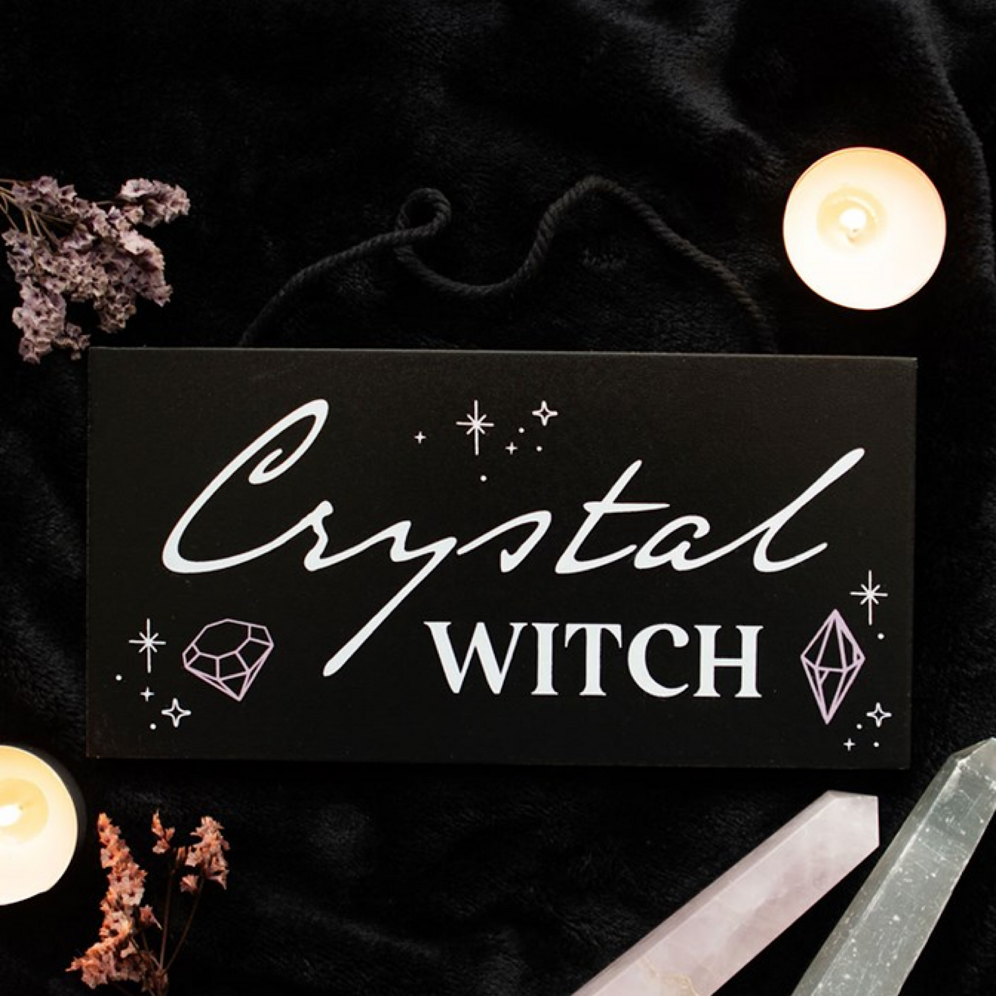 Crystal Witch Hanging Sign - Wicked Witcheries