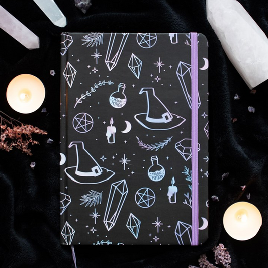 Crystal Witch Print A5 Notebook