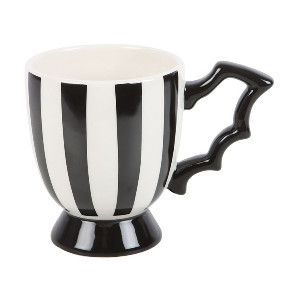 Striped Bat Wing Teacup - Wicked Witcheries