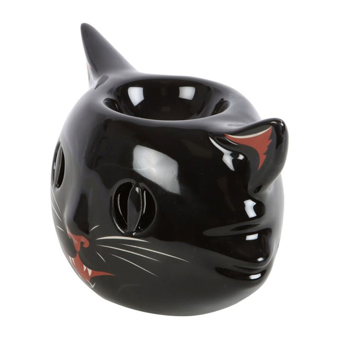 Spooky Black Cat Oil Burner - Wicked Witcheries