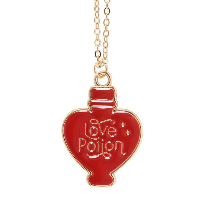 Love Potion Enamel Necklace Card