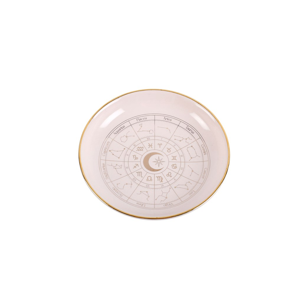 Off White Astrology Wheel Trinket Dish - Wicked Witcheries