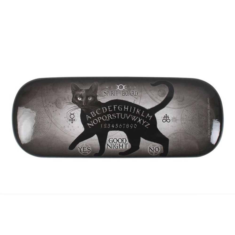 Black Cat Spirit Board Glasses Case by Alchemy - Wicked Witcheries