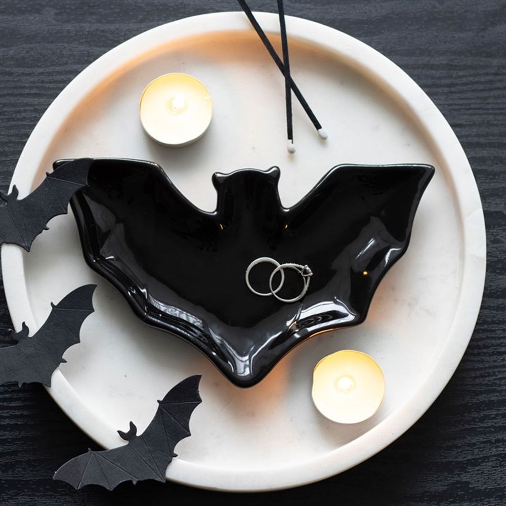 Black Bat Trinket Dish - Wicked Witcheries