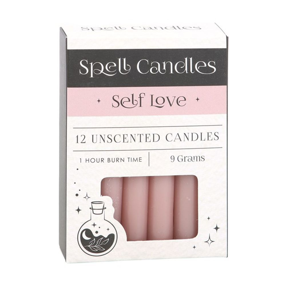 Pack of 12 Self Love Spell Candles - Wicked Witcheries