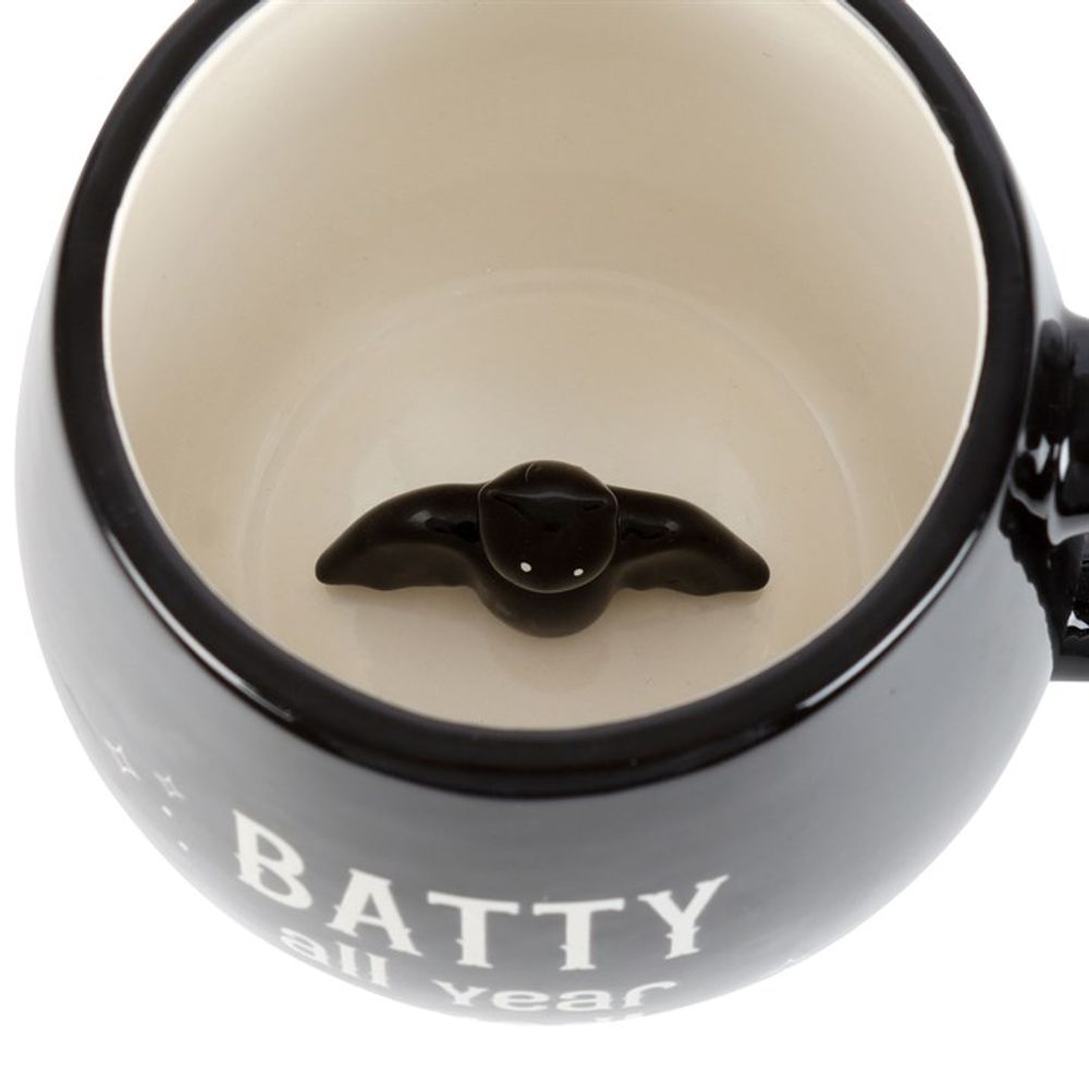 Batty All Year Round Rounded Peekaboo Mug - Wicked Witcheries