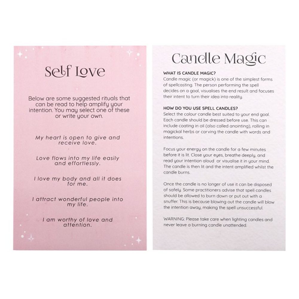 Pack of 12 Self Love Spell Candles - Wicked Witcheries