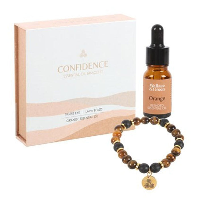 Confidence Tiger's Eye Crystal Essential Oil Bracelet - Wicked Witcheries