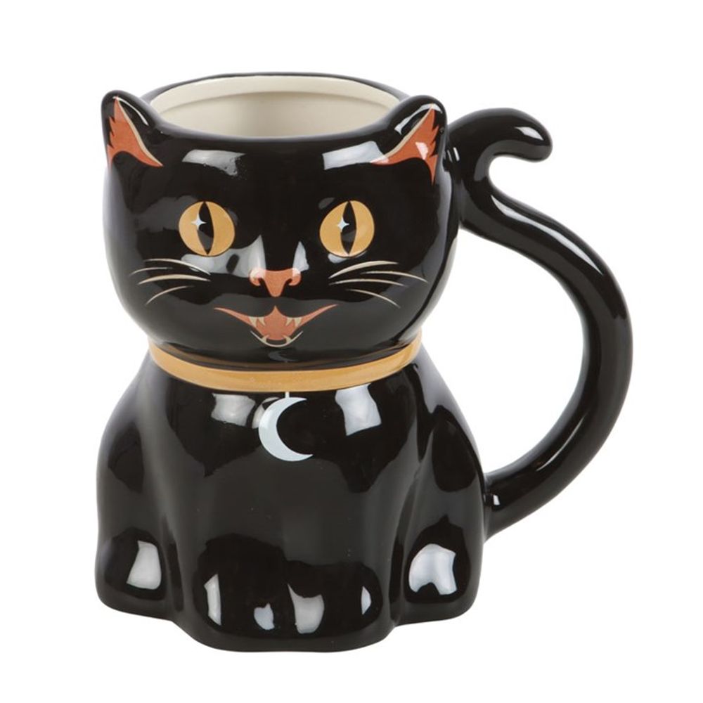 Spooky Black Cat Shaped Mug - Wicked Witcheries