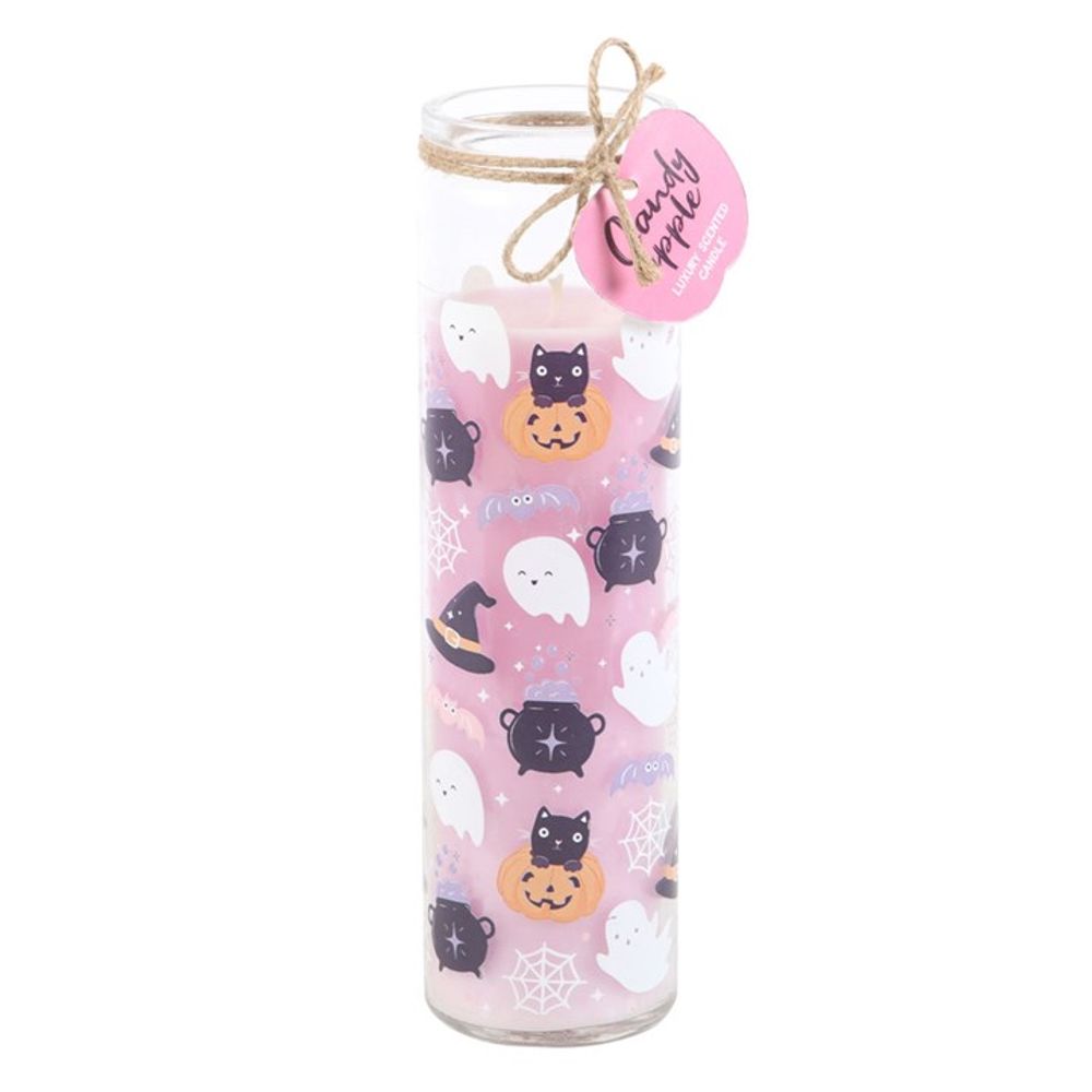 Pastel Halloween Candy Apple Tube Candle - Wicked Witcheries