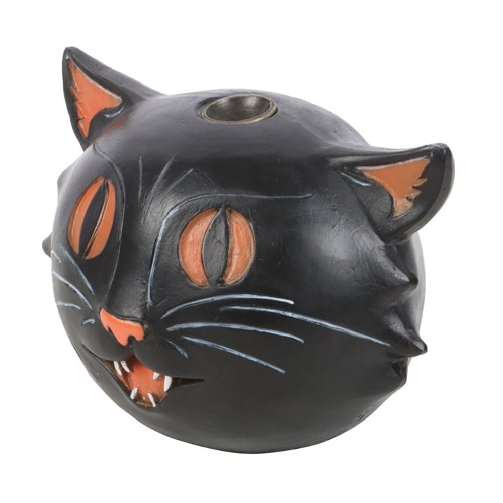 Black Cat Backflow Incense Burner - Wicked Witcheries