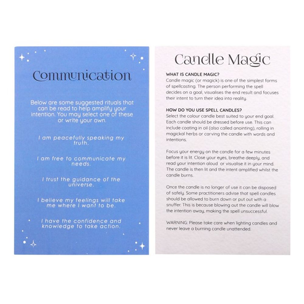 Pack of 12 Communication Spell Candles - Wicked Witcheries