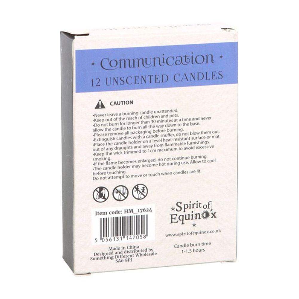 Pack of 12 Communication Spell Candles - Wicked Witcheries