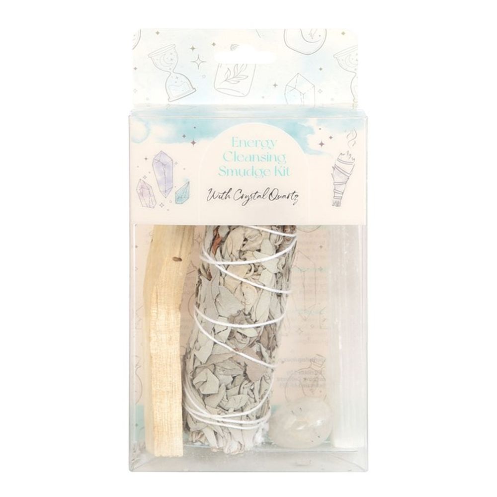 Smudge Kit with Clear Quartz Crystal - Wicked Witcheries