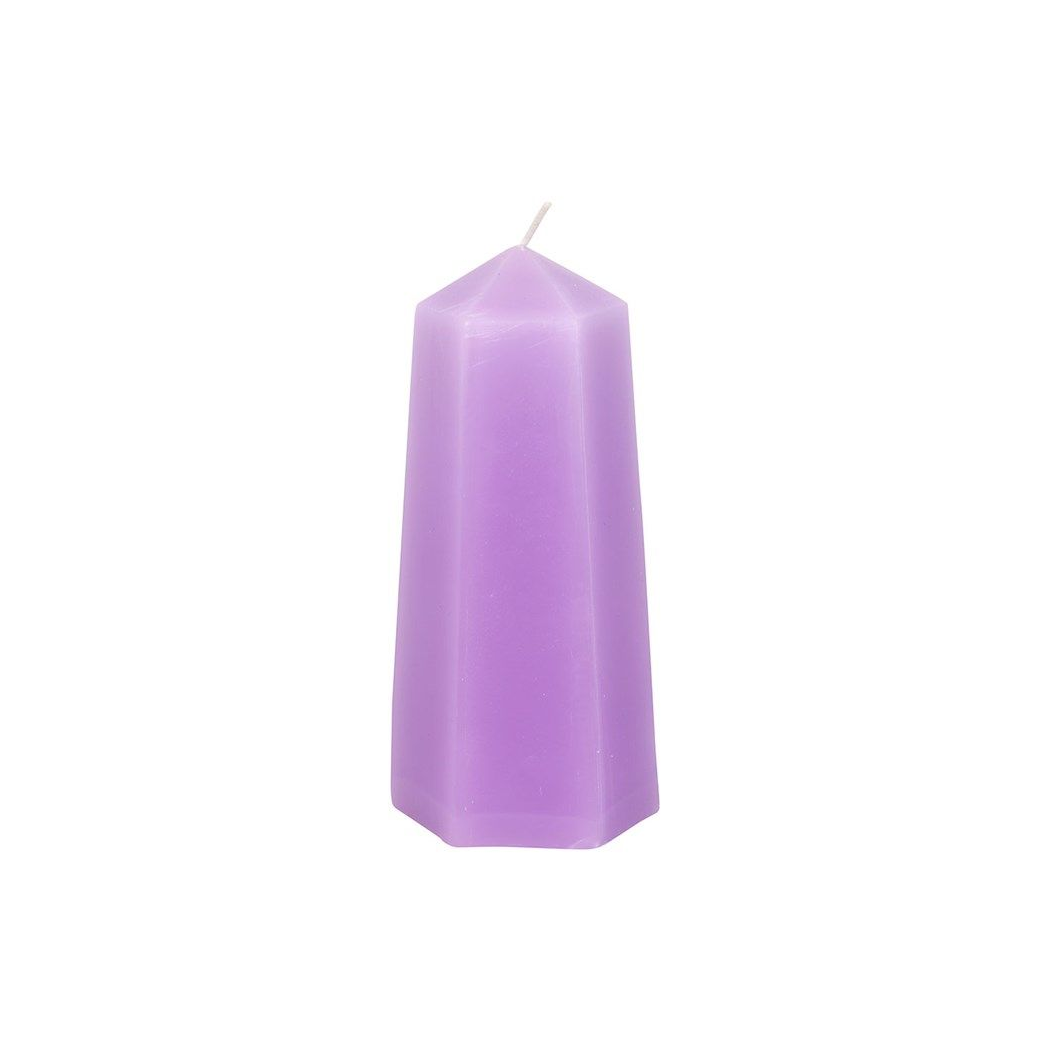 Calming Crystal Candle with Rough Amethyst - Wicked Witcheries