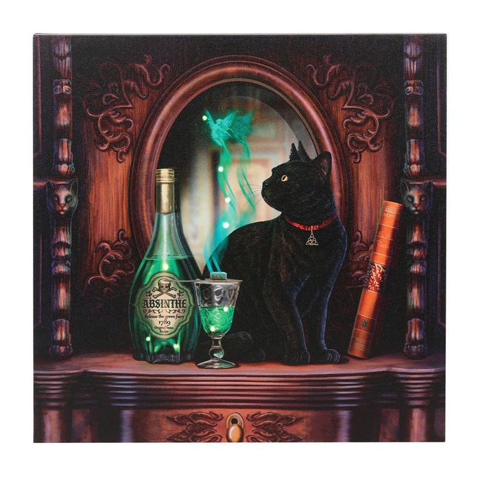 Absinthe Light Up Canvas Plaque by Lisa Parker - Wicked Witcheries