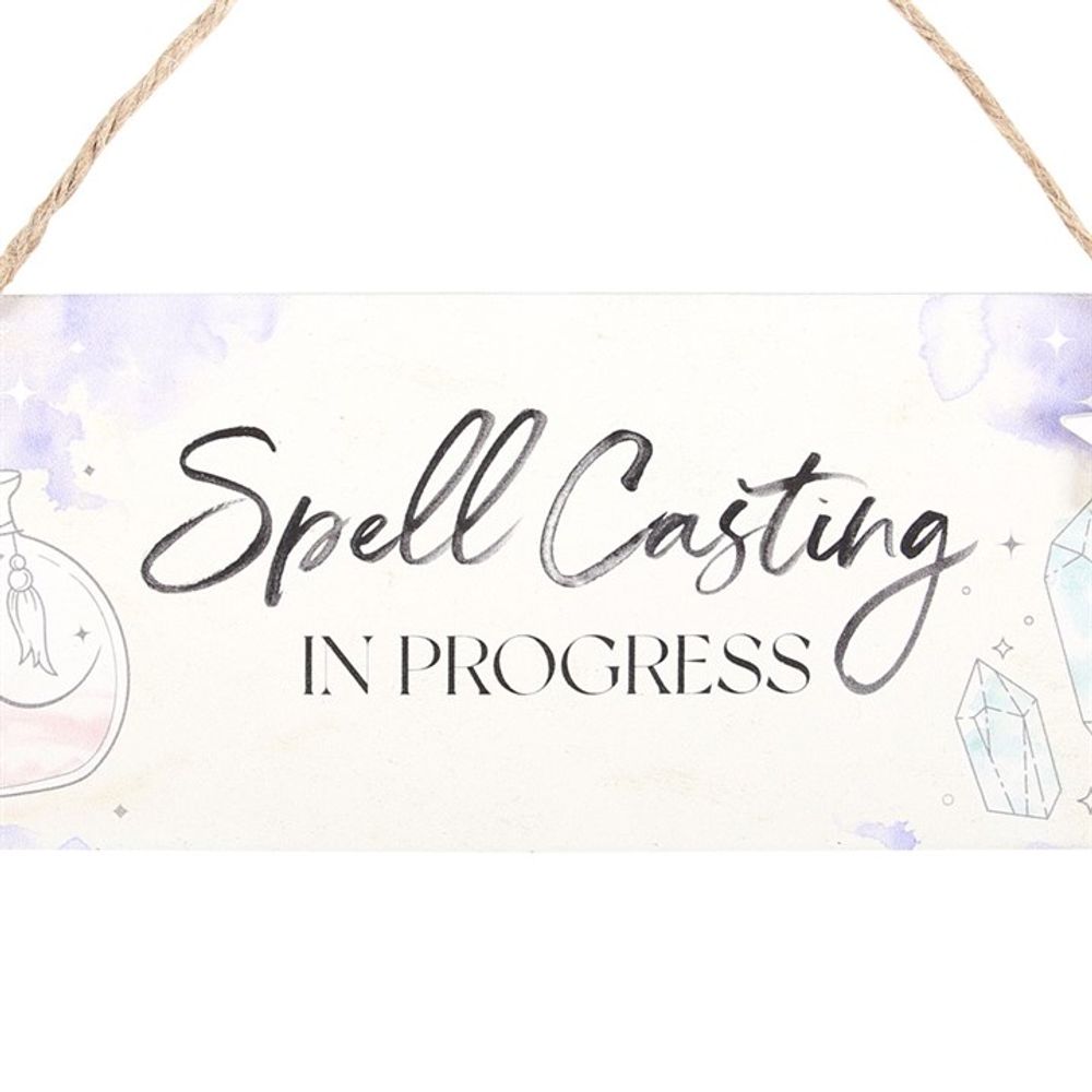 Spell Casting in Progress Hanging Sign - Wicked Witcheries