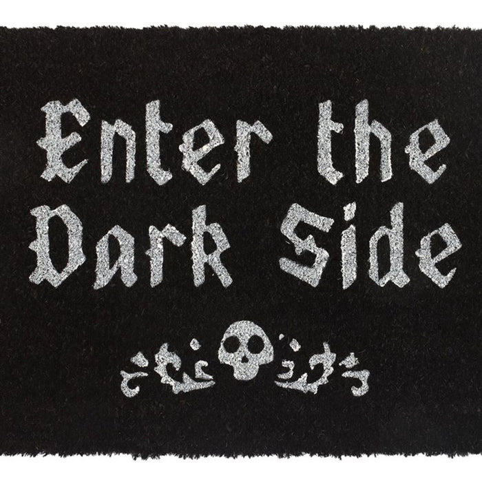 Black Enter The Dark Side Coir Doormat - Wicked Witcheries